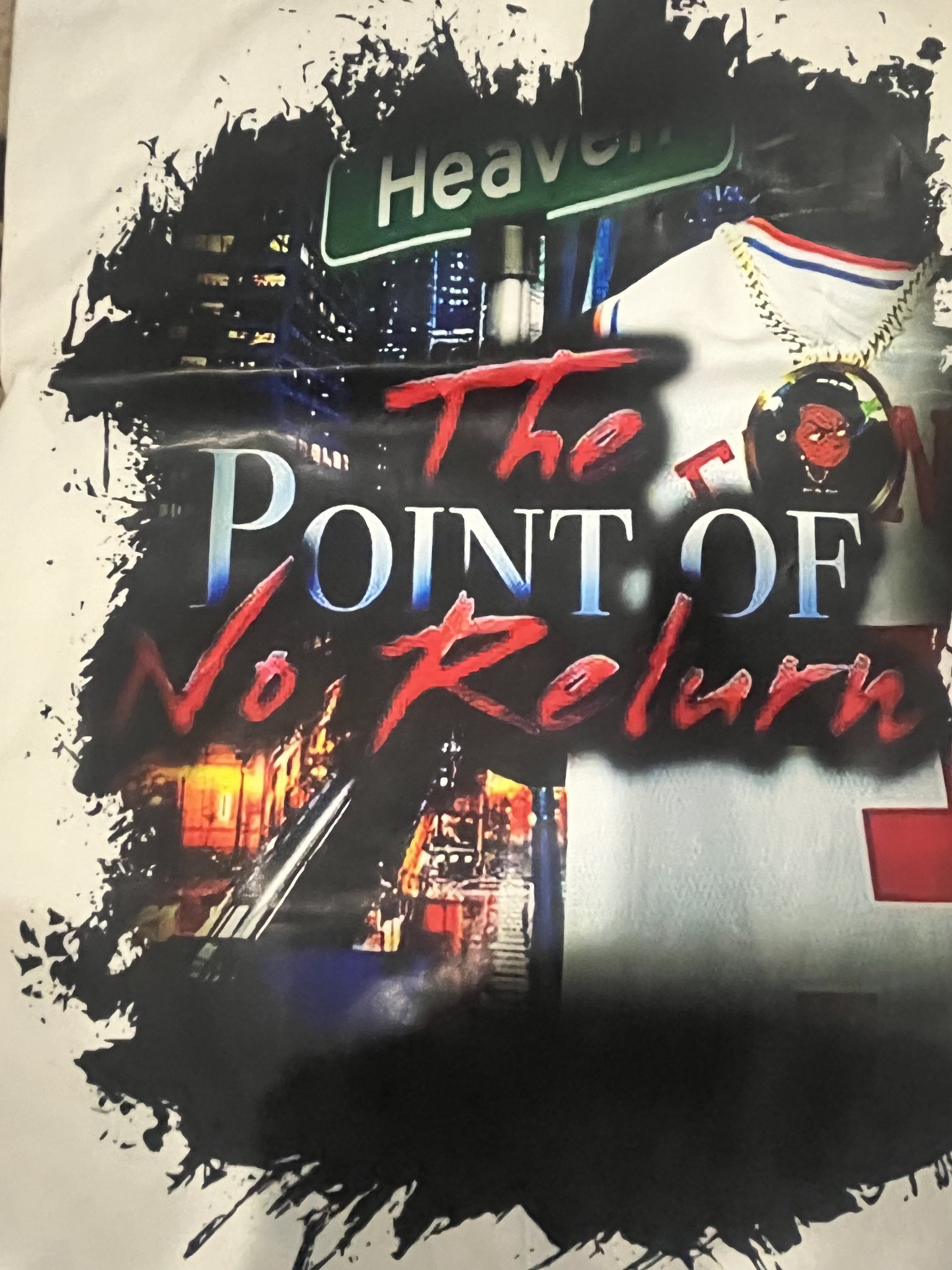 Cover of The Point of No Return by Jamel Miller — a city street sign and skyline behind the title